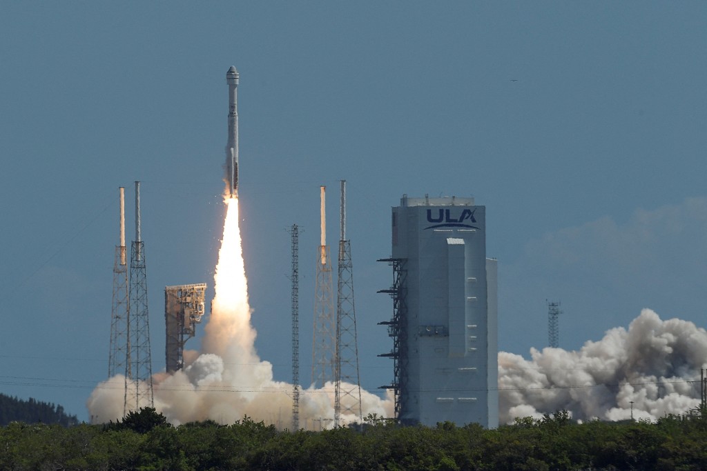 星際客機6月5日搭載美國太空人威爾莫爾和威廉姆斯升空。路透社