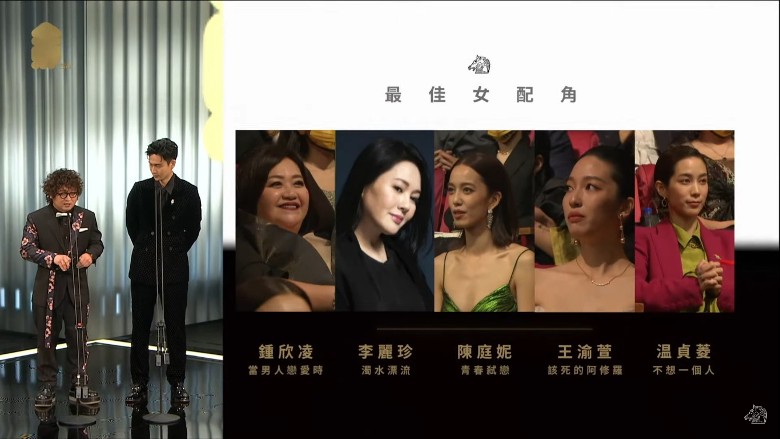 「最佳女配角」最後五強。