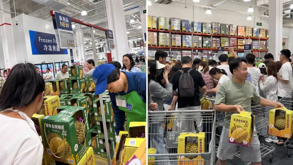 東南亞產量飆升加上物流提速，內地榴槤價跌3成。