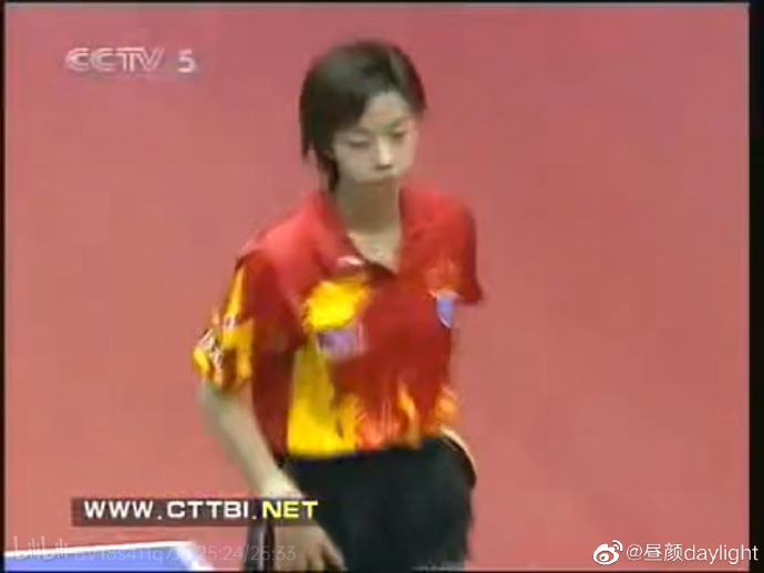 张怡宁当年是国家队好手。