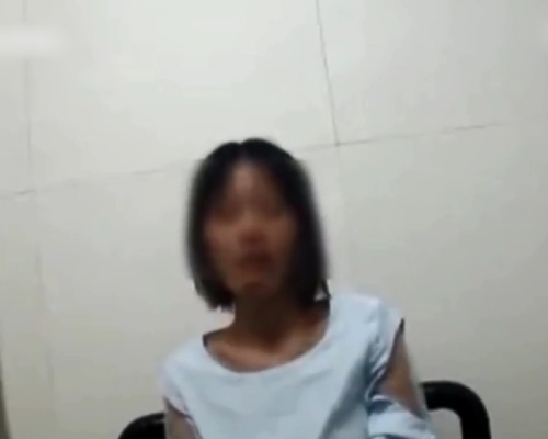 東莞一名女子報警稱被打劫,其後被發現是報假警。 影片截圖
