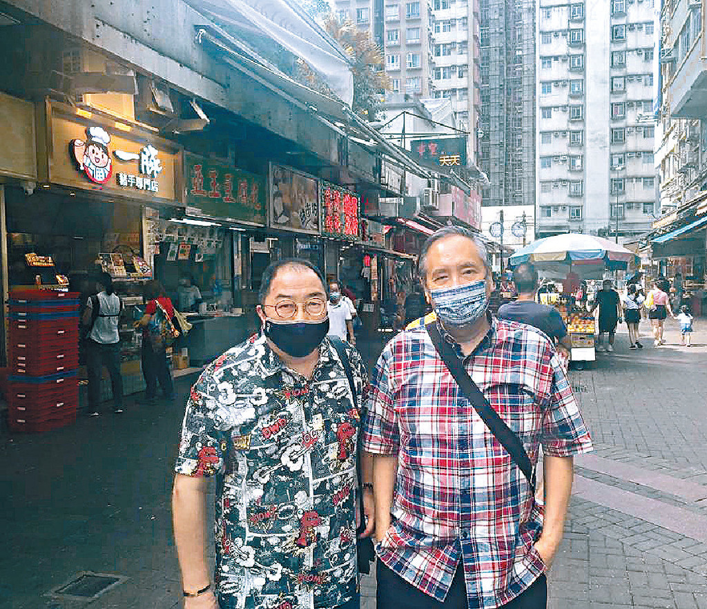 ■跟鄧名高在元朗掃街
