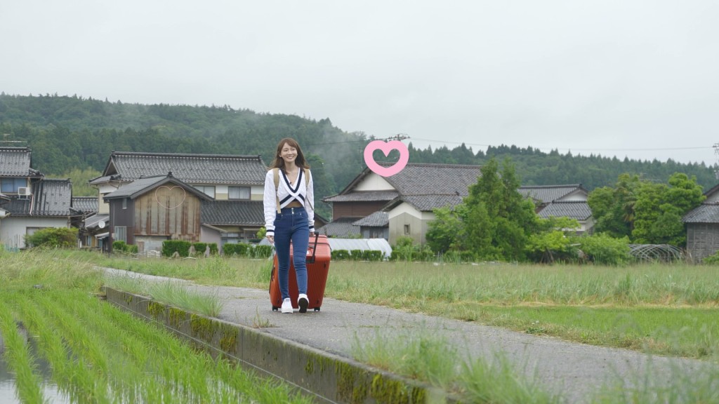 首周嘉賓林莎孖住林映輝去石川體驗農村生活。