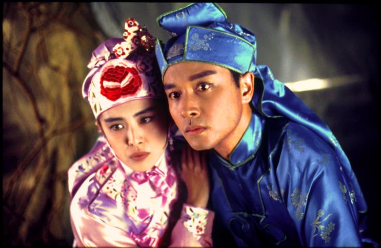 王祖賢與張國榮再合作拍攝《東成西就》。