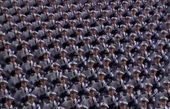 北京舉行9.3抗戰閱兵首次綜合演練。央視