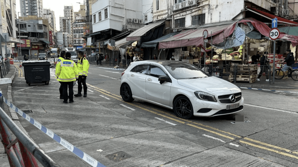 肇事司機事後棄車逃去。蔡楚輝攝