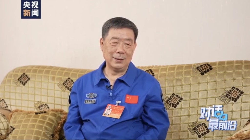 中國載人航天工程總設計師周建平。 央視截圖