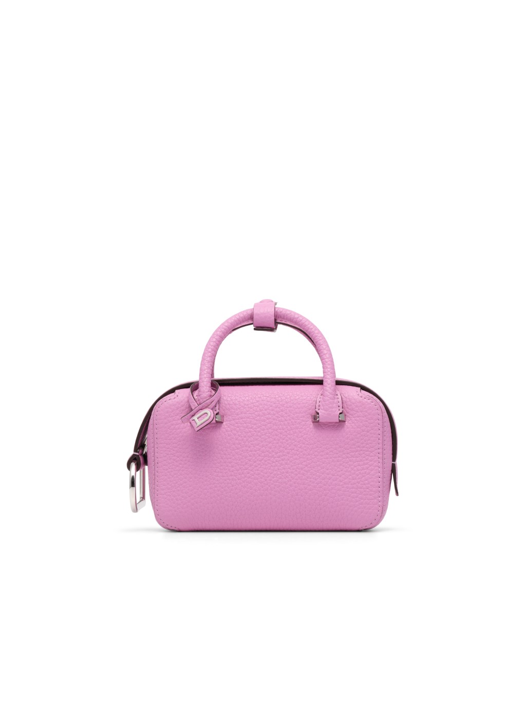 Cool Box手袋專為情人節換上全新蘭花粉紅色。（$24,100/Delvaux）