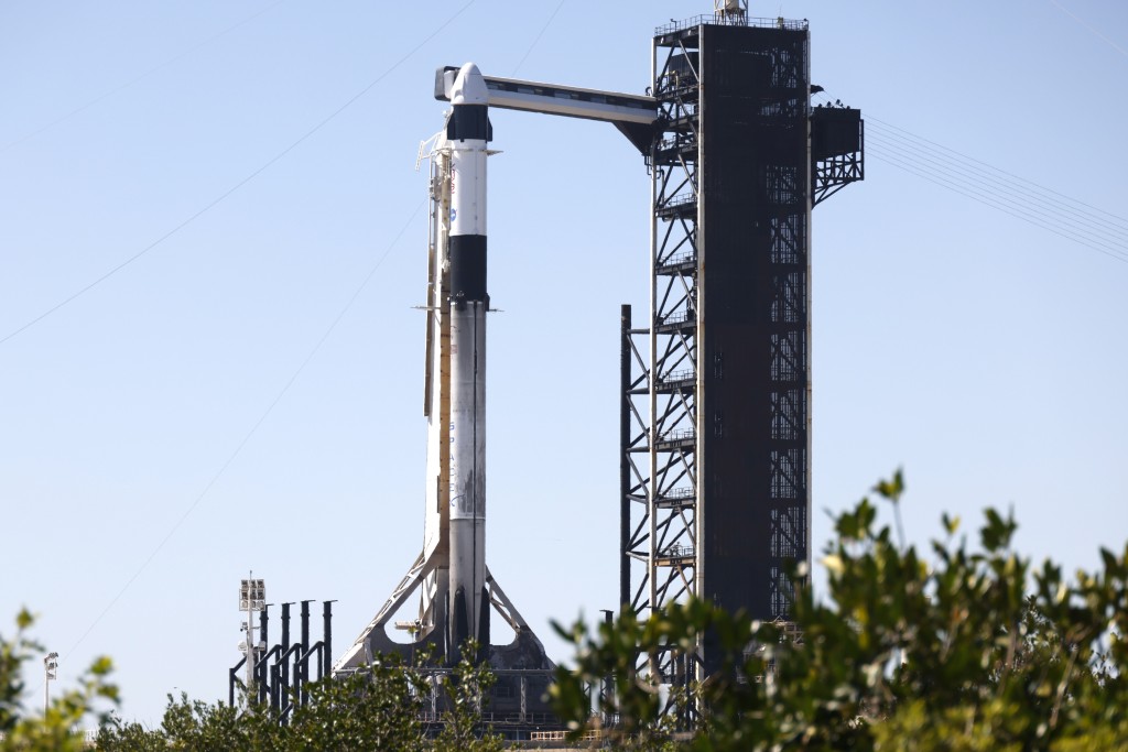 SpaceX接載火箭發射取消。 美聯社