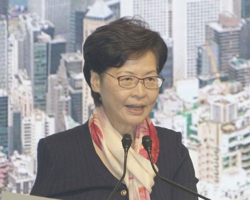 林鄭月娥說,相信疫情過去後,香港能汲取經驗成為更健康的城市。 資料圖片