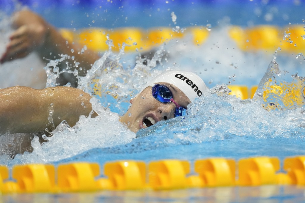 何詩蓓出戰女子200米自由泳決賽。資料圖片
