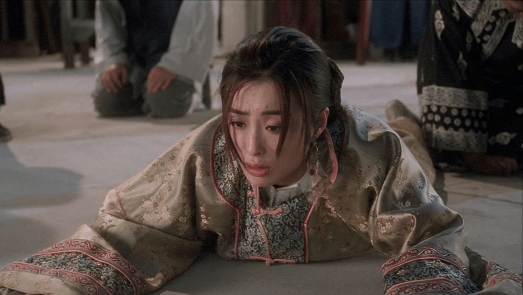 張敏在《九品之麻官》飾演「戚秦氏」亦好經典。