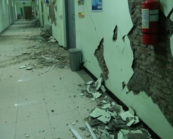 印尼发生强烈地震。网上图片