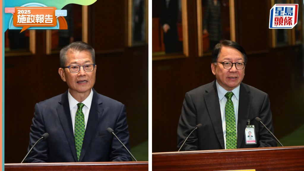 陳國基及陳茂波均表示，會全力支持及協助行政長官施政。蘇正謙攝
