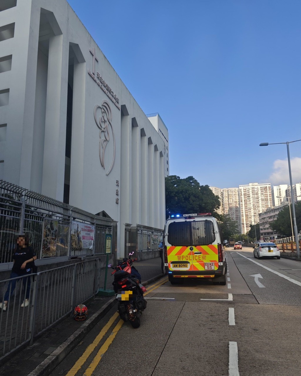 涉案電單車。警方提供圖片