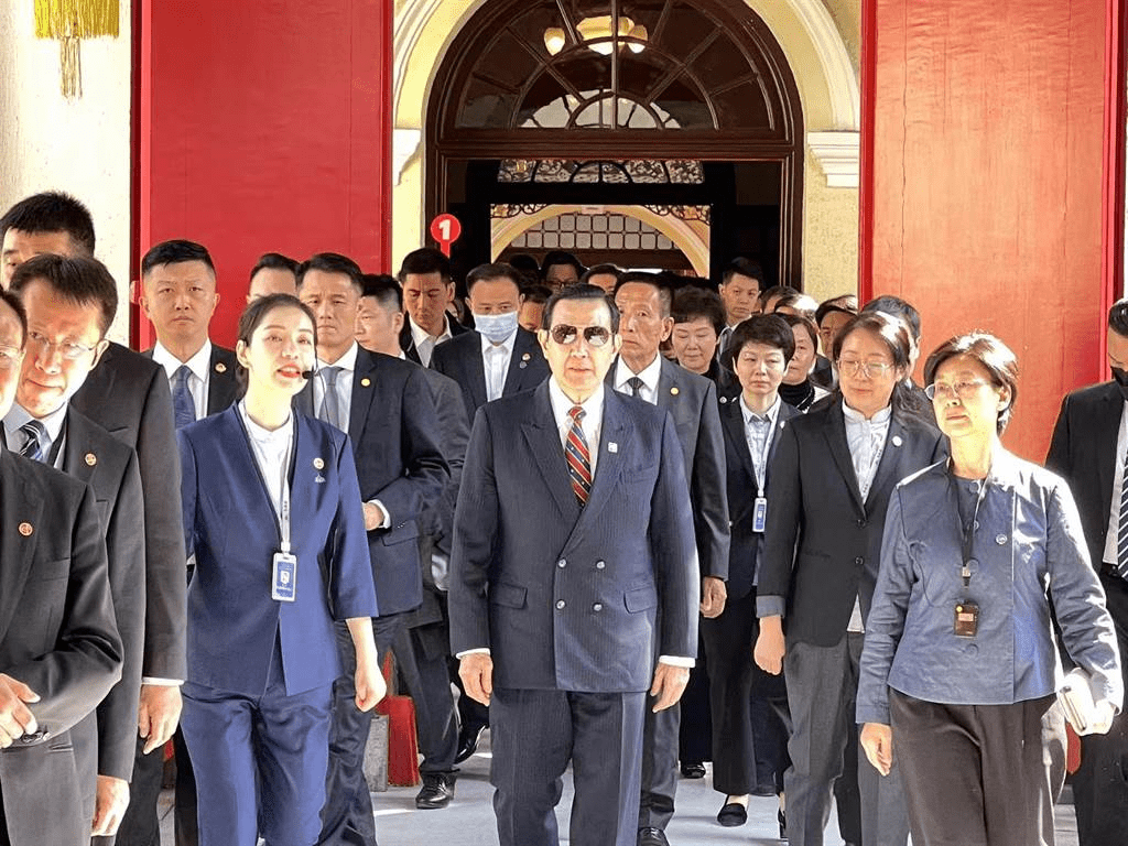 前總統馬英九今天下午參觀南京總統府。中時