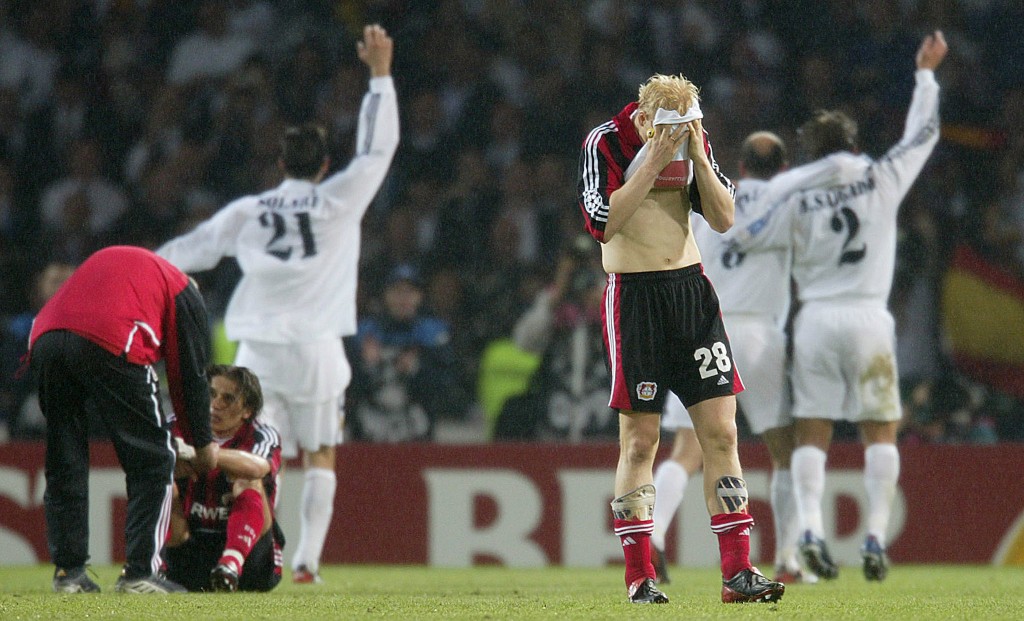 利华古逊于2002年欧联决赛得亚军。Reuters资料图片