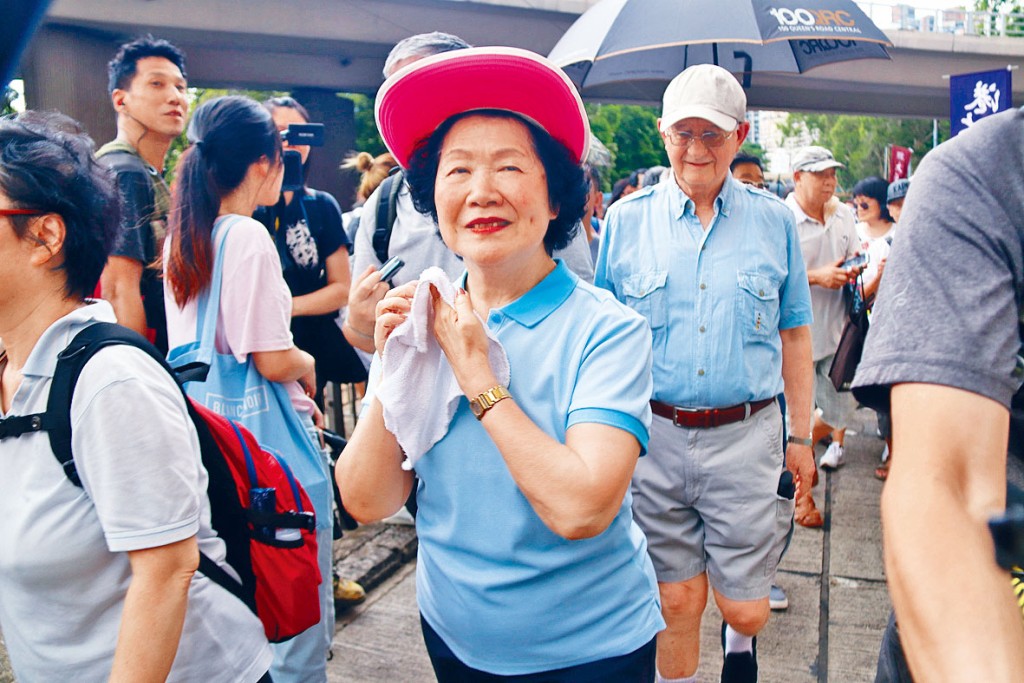 ■陳方安生近年仍多次現身,支持泛民活動。