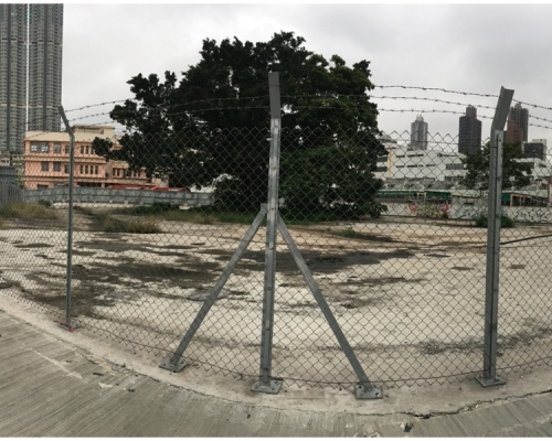 宋皇臺道及土瓜灣道交界的政府閒置土地。