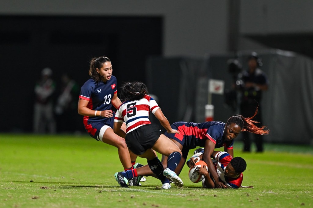香港女子七欖隊再演7:5勝泰國。 香港女子七欖隊再演7:5勝泰國。