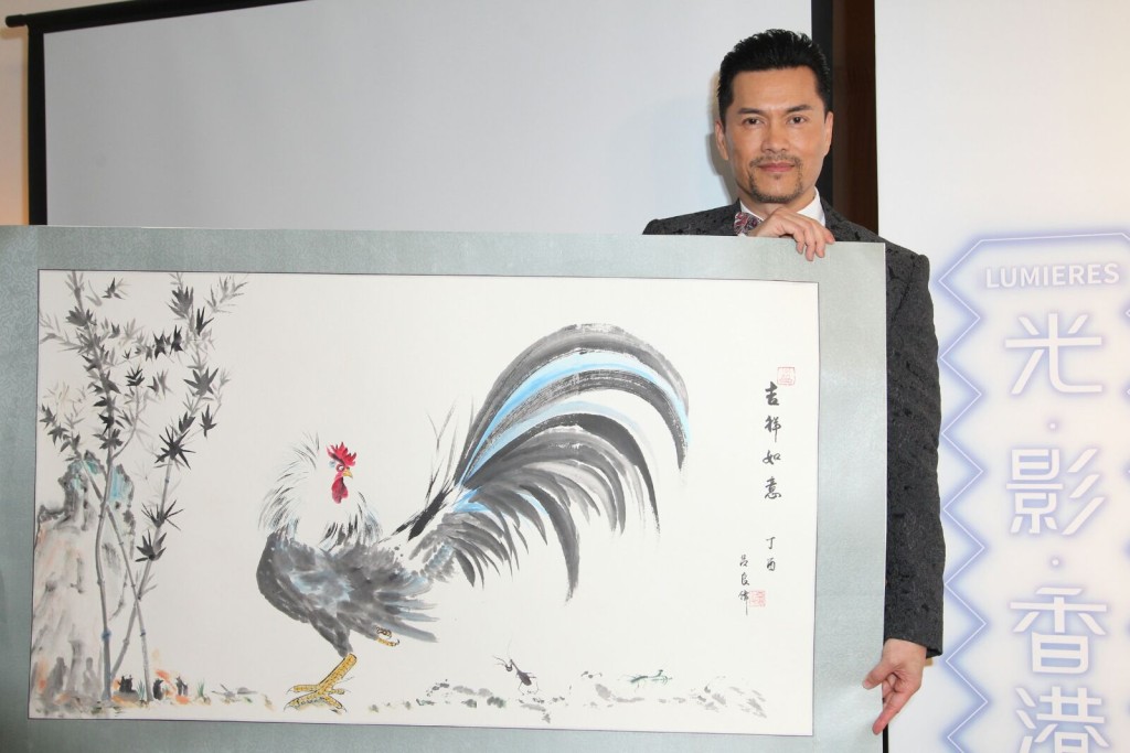 呂良偉的畫作賣到100萬。