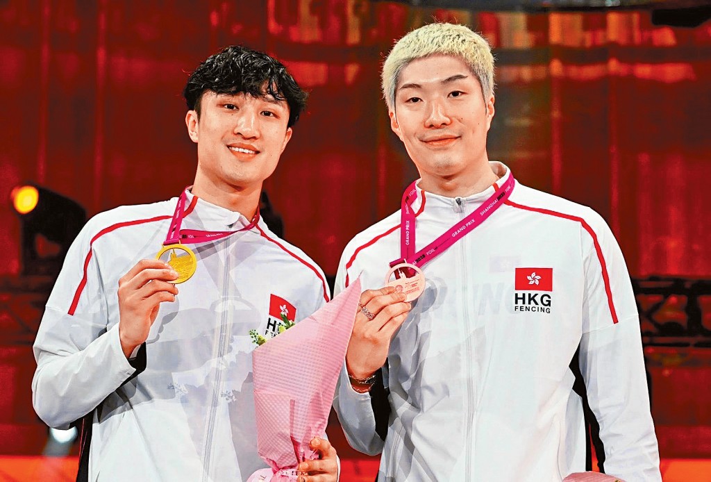 蔡俊彥(左)和張家朗(右)是金牌雙保險。