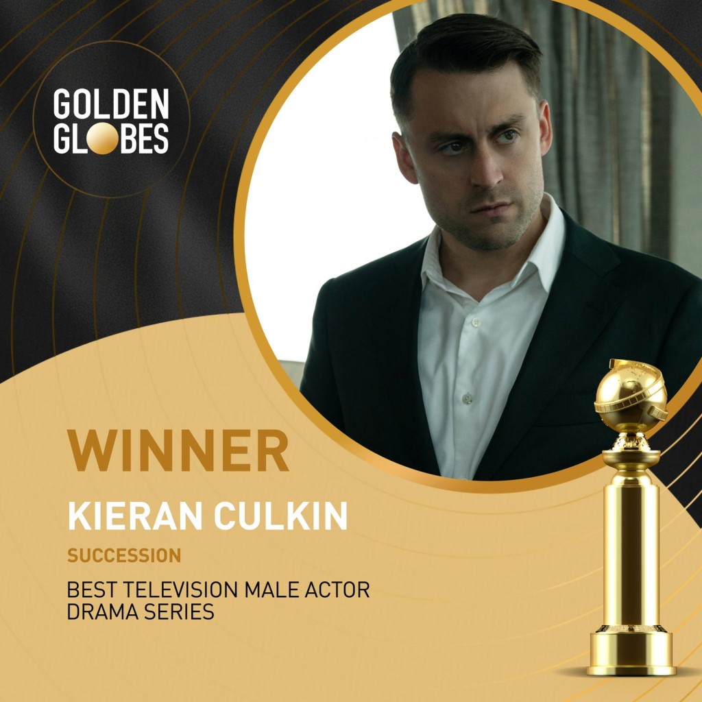 剧情组最佳男主角：Kieran Culkin《传媒家族继承人》