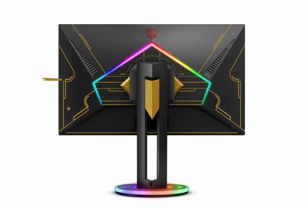 机背加入了Hextech元素的金色线条，另有Light FX Sync灯效营造气氛。