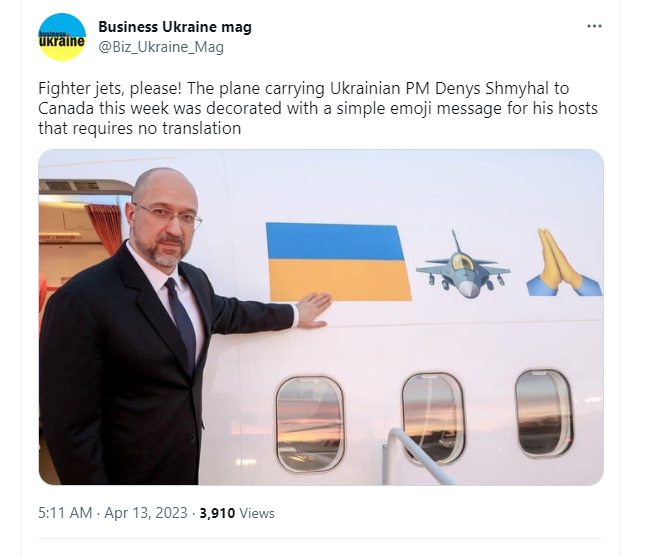 乌克兰总理什梅加尔（Denys Shmyhal）。twitter