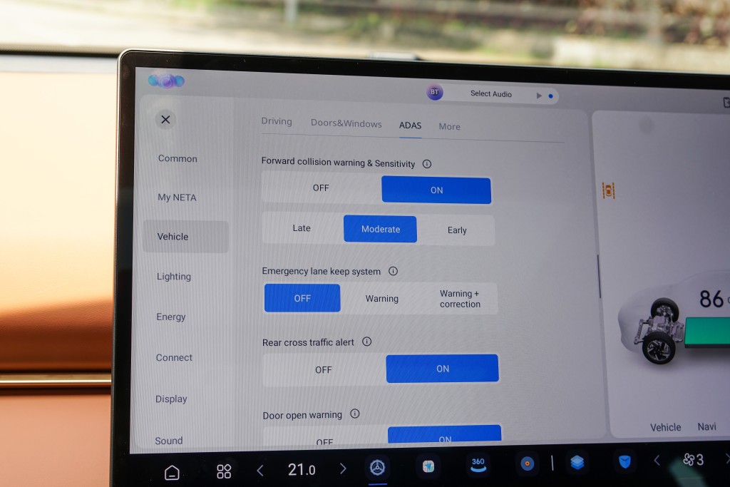 純電動SUV NETA X本地首試：頂級版標配全套ADAS主動式安全系統。