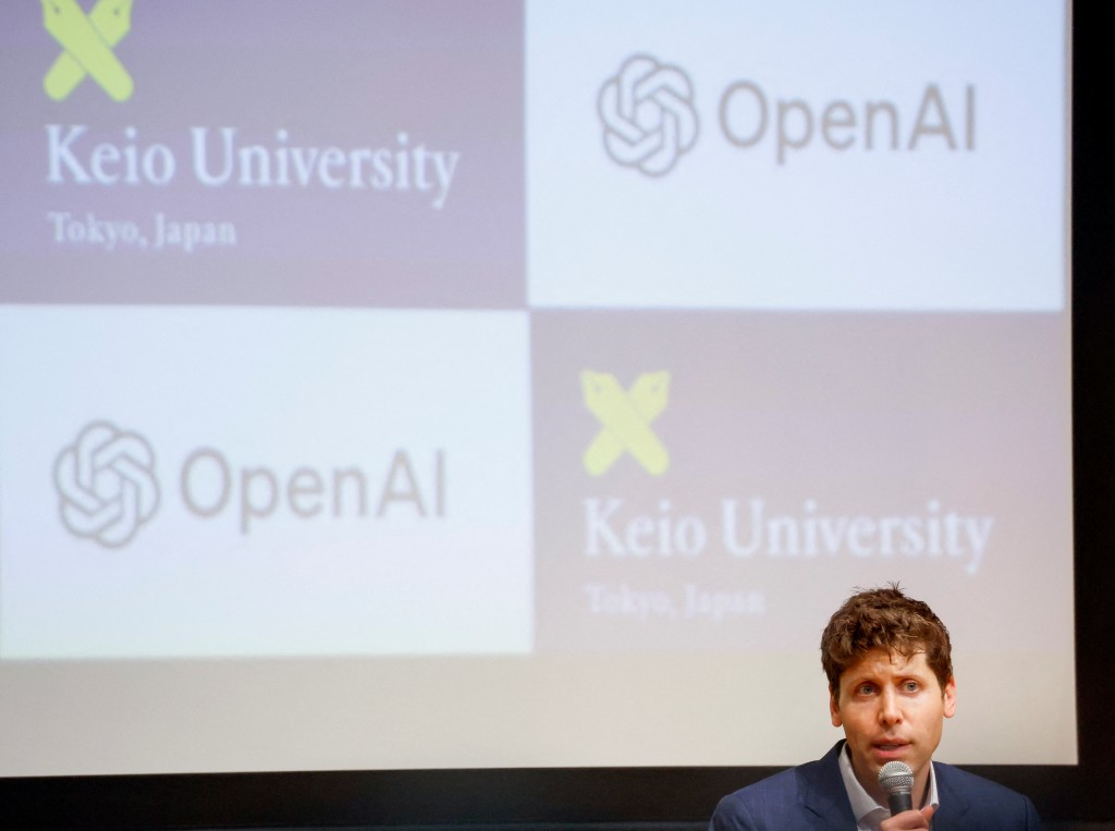 OpenAI的行政總裁Sam Altman介紹ChatGPT，連世界掀起「人工智能」的熱潮。  資料圖片