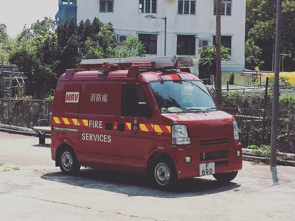 大澳有小型消防車。網民Leung Chun Man 圖片