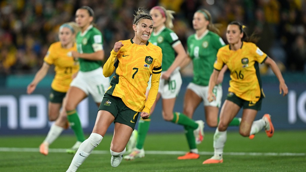 澳洲女足首仗僅憑史蒂芙卡妮的十二碼入球，僅勝愛爾蘭女足。資料圖片