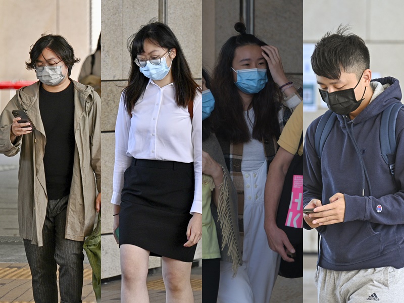 由左至右：陳樂燊、蘇雅賢、李安翹及謝兆雄