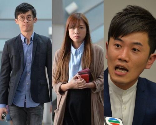 鄭松泰(右)表示,支持梁游令黃毓民敗選是智力有問題。資料圖片