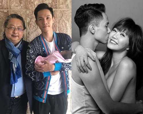 吴若希男友Alex Ho抱BB见女友老板何哲图。