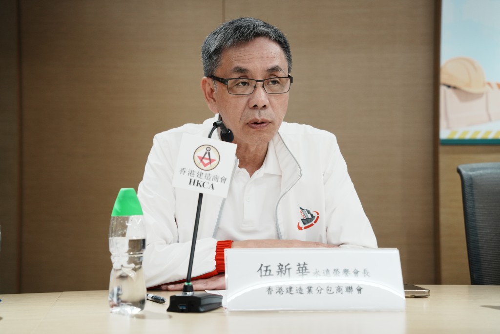 伍新華呼籲工友務必正視自身安全,若遇有不合理或風險過高的作業環境,應勇於拒絕開工。資料圖片 伍新華呼籲工友務必正視自身安全,若遇有不合理或風險過高的作業環境,應勇於拒絕開工。資料圖片