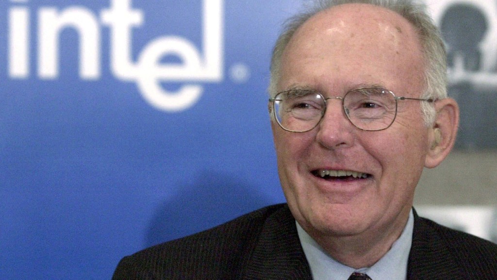 英特爾（Intel）聯合創辦人摩爾（Gordon Moore）。 美聯社