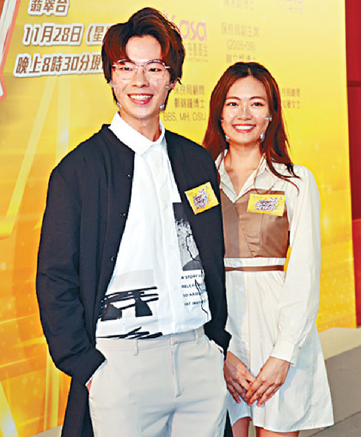 ■林正峰與游嘉欣雖然傳緋聞，但二人碰頭沒有避忌。
