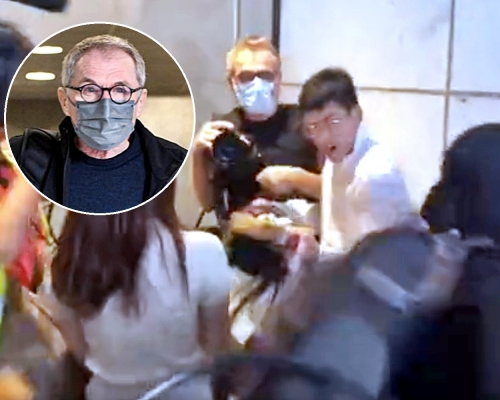 內地男子藺楠去年10月 遭人包圍，欲進入遮打大廈疑被瑞士籍退休漢阻止。資料圖片