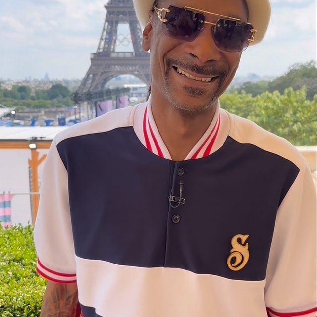 在巴黎奥运期间频繁出现的著名rapper Snoop Dogg。