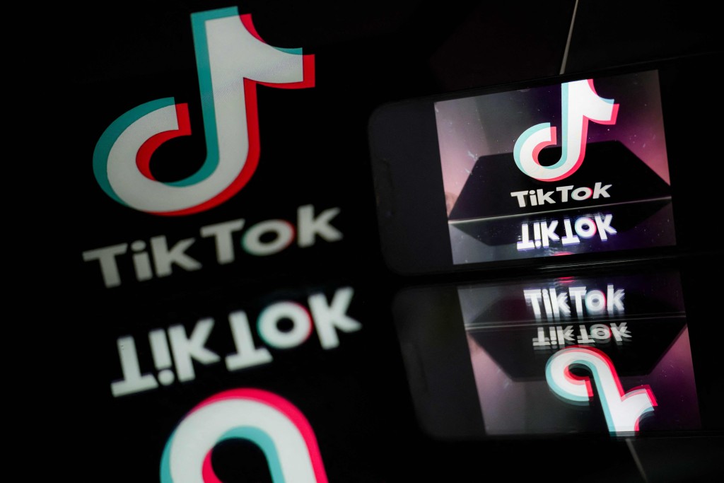 德國的AI虛擬部長在影片用中文批評TikTok。法新社