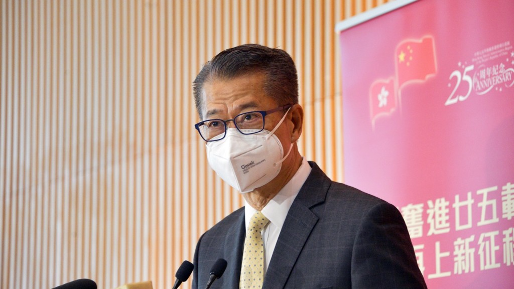陳茂波表示,大灣區建設對香港甚為重要。資料圖片