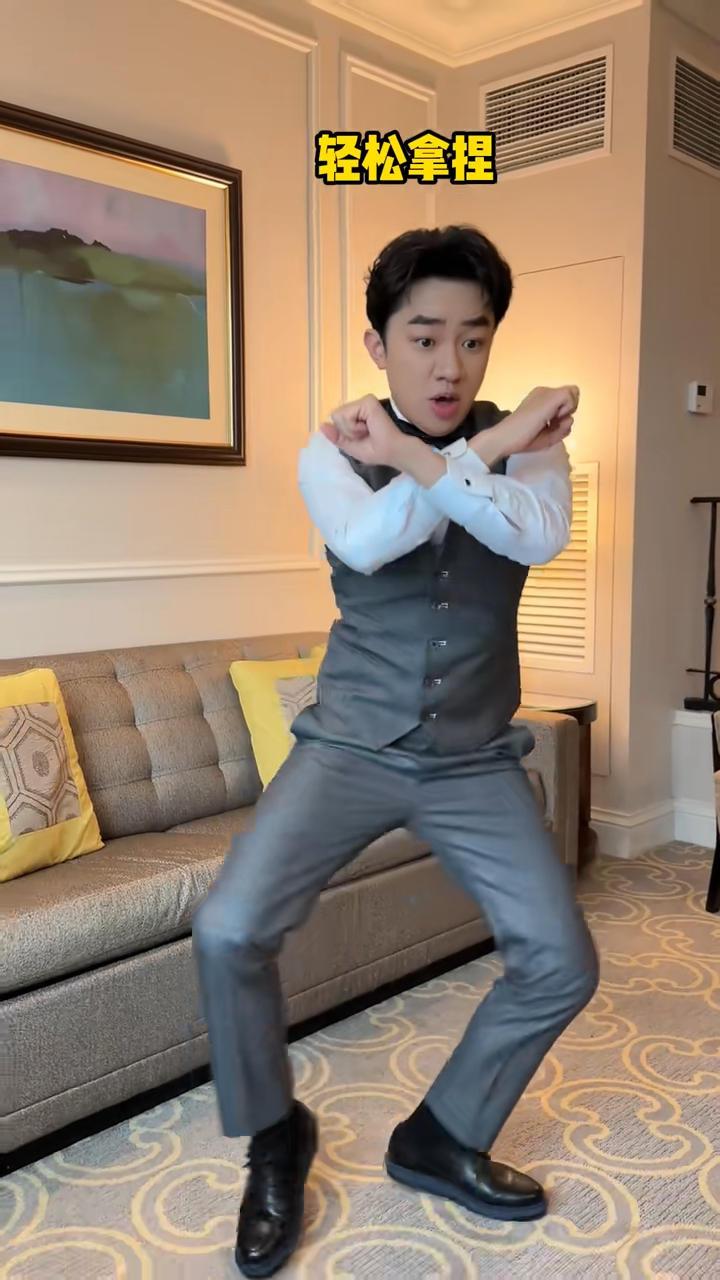 王祖藍表現輕鬆跳《科目三》。