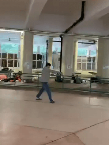 現場為柴灣環翠邨滾軸溜冰場。 現場為柴灣環翠邨滾軸溜冰場。