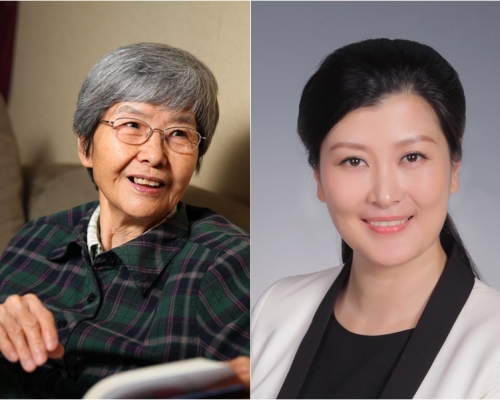 （左起）樊錦詩及顧春芳。
