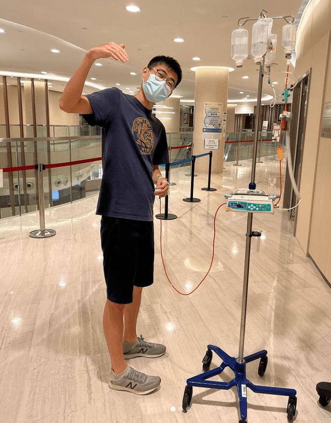 杨嘉骠于2022年确诊患上末期胃癌。（图片来源：杨嘉骠 Instagram）