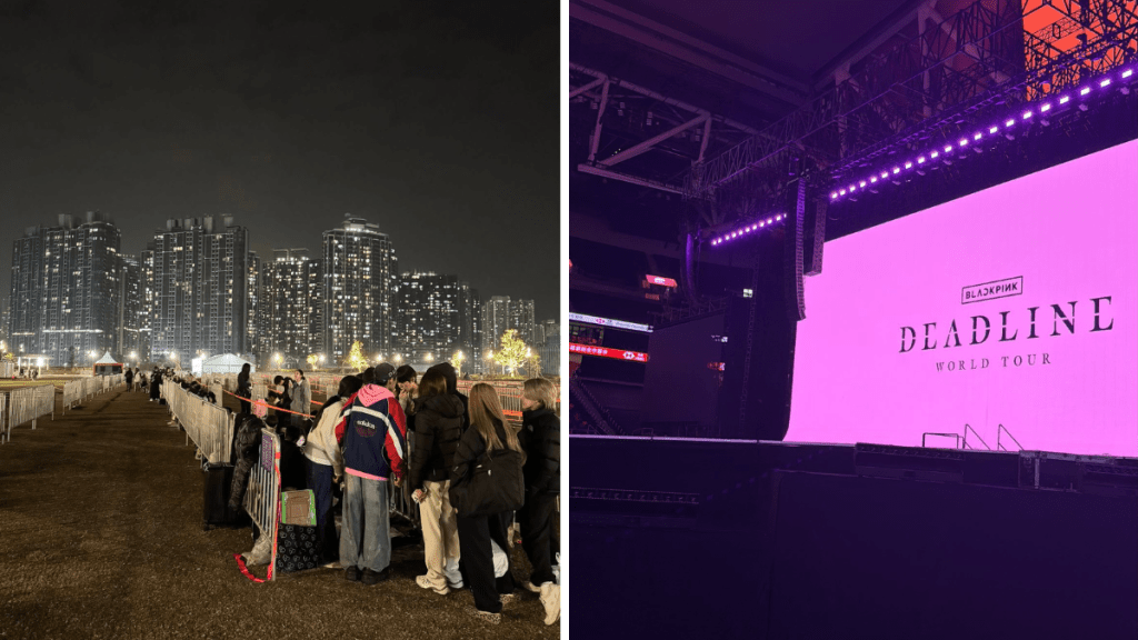 有購買企位票的粉絲為近距離欣賞偶像，不惜提前一晚冒寒在場外通宵排隊。Threads圖片