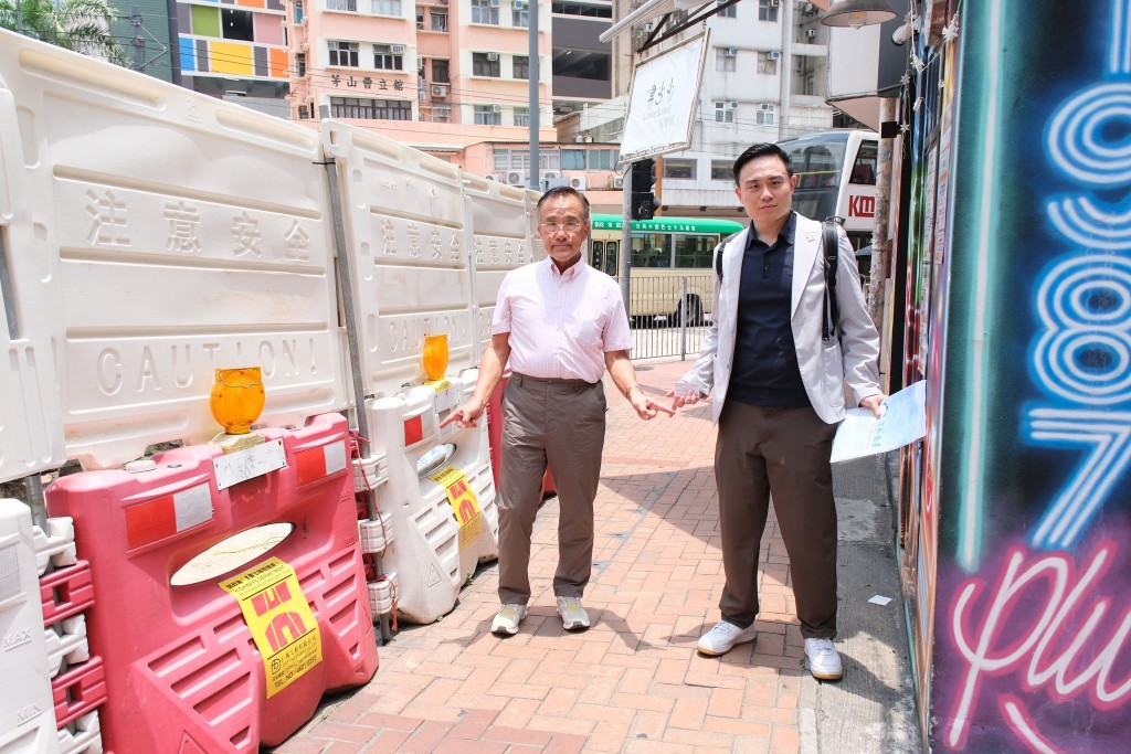 明珠樓行人路狹窄。田北辰fb
