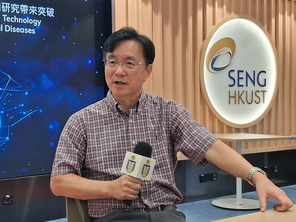 瞿佳男相信，新技術的潛力巨大，亦有助推動新藥物的試驗。歐文瀚攝